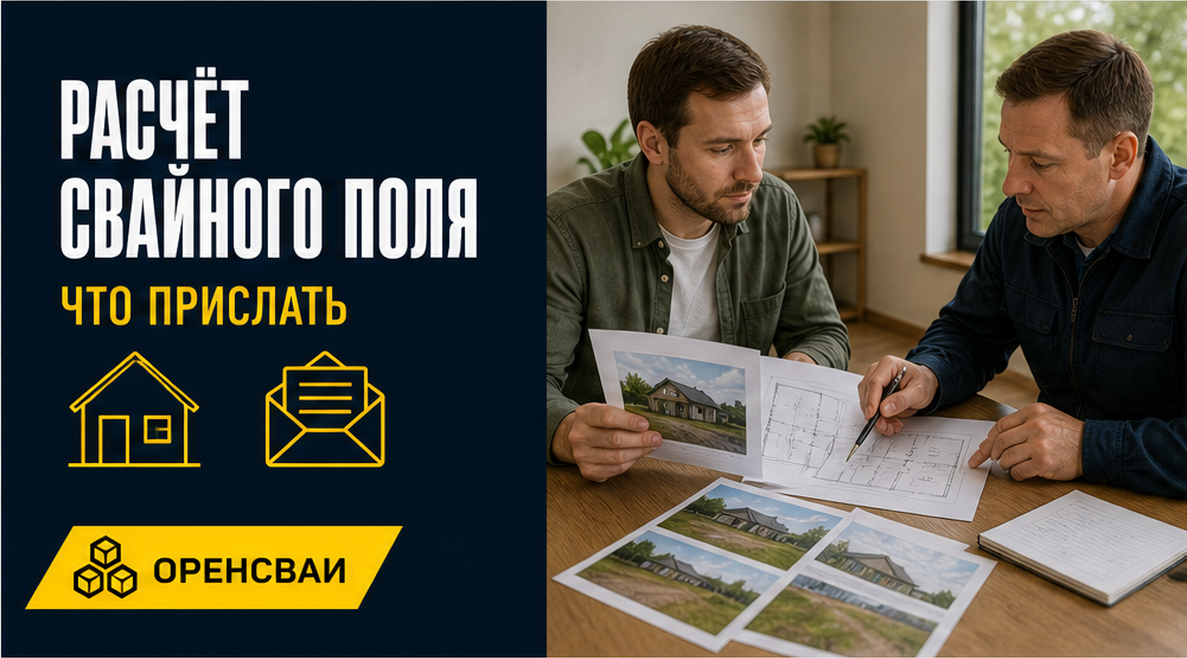 Что отправить для предварительного расчёта свайного поля