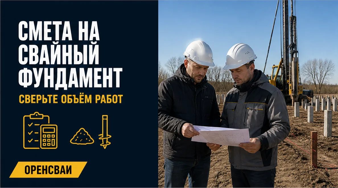 Смета на свайный фундамент: как заранее проверить объём работ и расходы