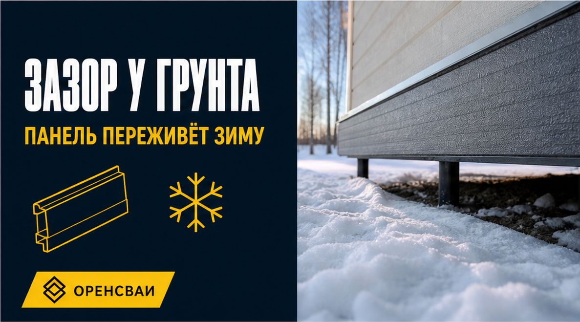 Зазор между обшивкой цоколя и грунтом: как не повредить панель зимой