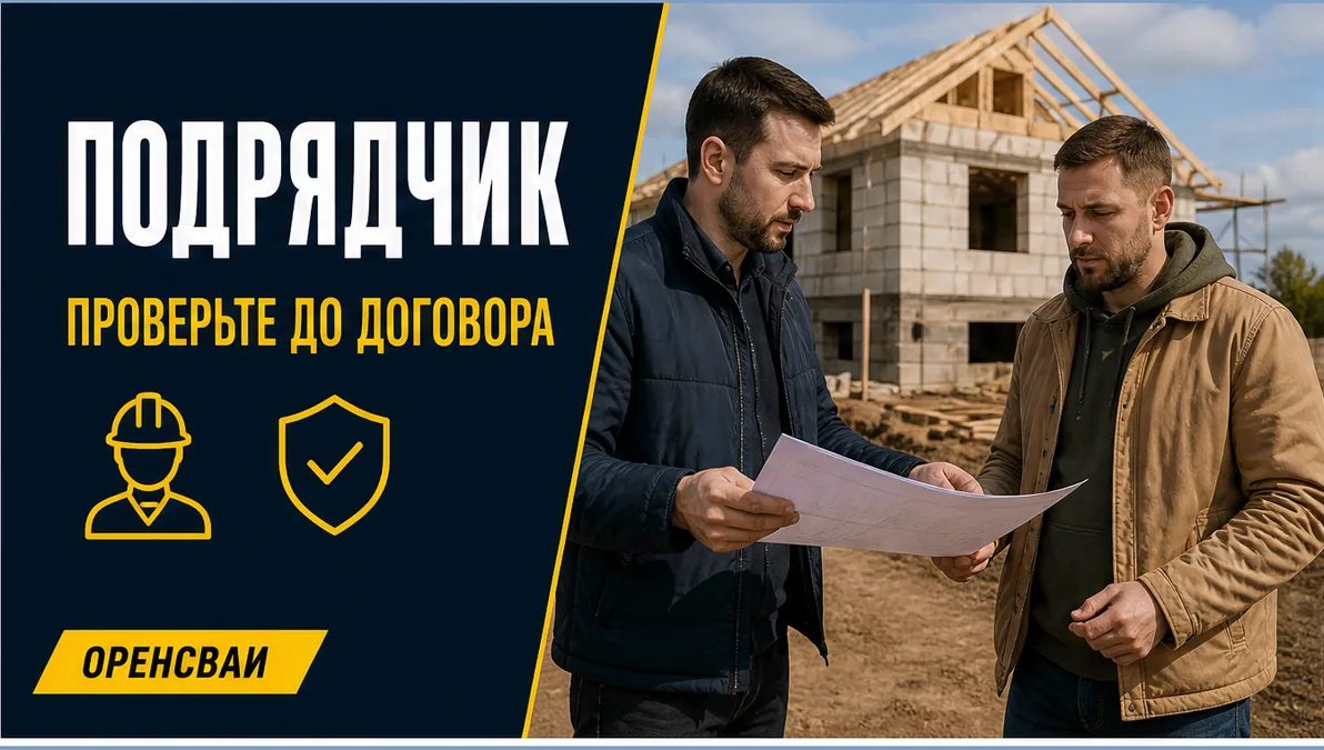 Заказчик обсуждает план и документы с представителем строительной компании у будущего дома