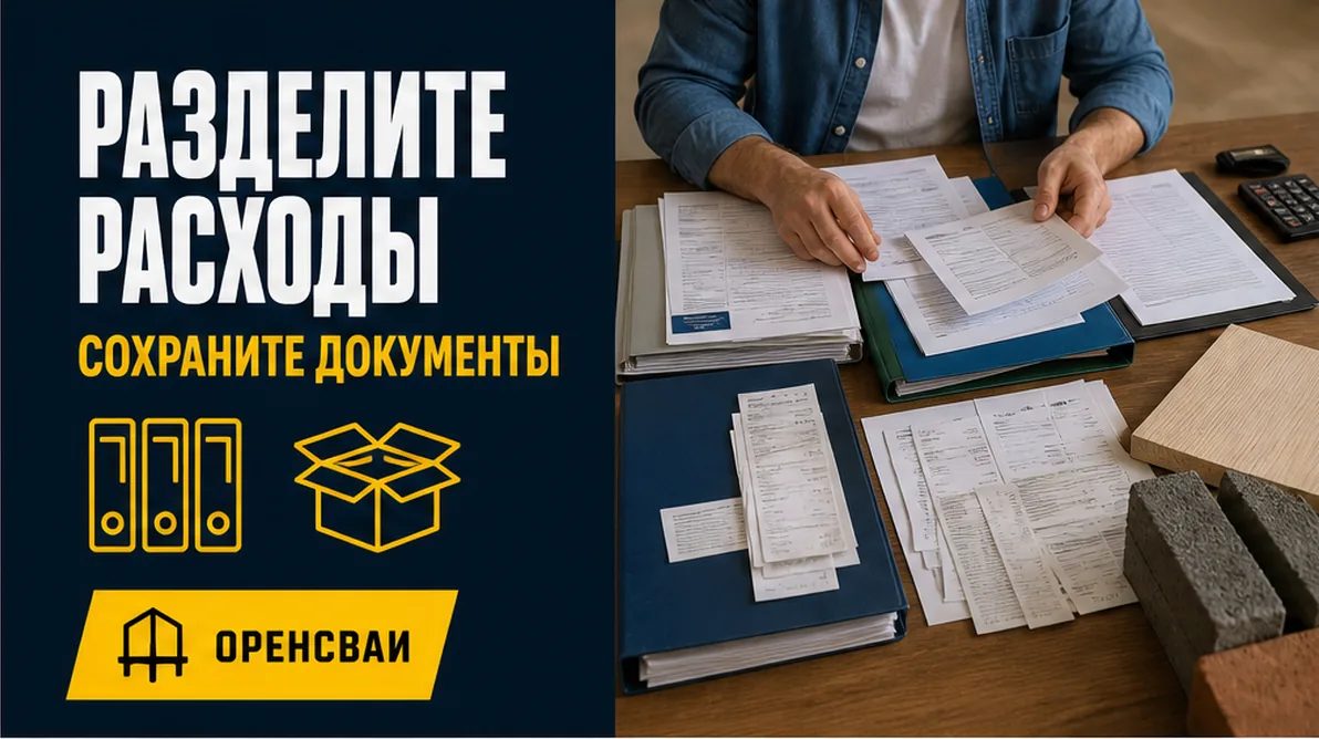 Сбор подтверждений расходов на строительство дома