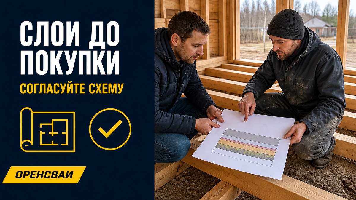 Подготовка проекта слоёв пола и отопления перед закупкой материалов