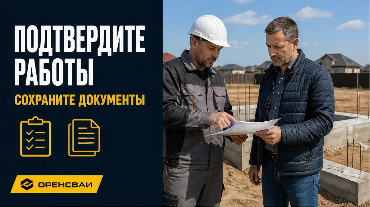 Осмотр выполненных строительных работ и подготовка подтверждающих документов